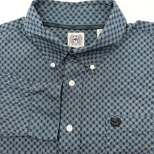 Cinch Men's Long Sleeve Western Cowboy M Geometric Button Down Multicolor Rodeo