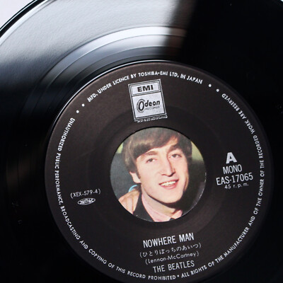 THE BEATLES NOWHERE MAN 7 INCH VINYL MONO JOHN LENNON PAUL