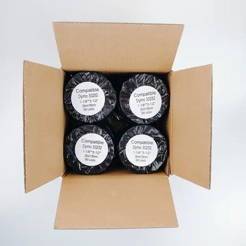 12 Rolls-Dymo® Compatible 30252 Address Labels 1-1/8" x 3-1/2", 350 Labels/roll - Picture 10 of 10