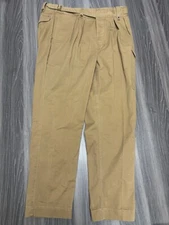 New Polo Ralph Lauren Gurkha Pleated Baggy Fit Chino Cargo Pants Size 38/32