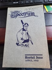 The Spectrum Baseball Issue April 1912 Jefferson High School Portland Oregon