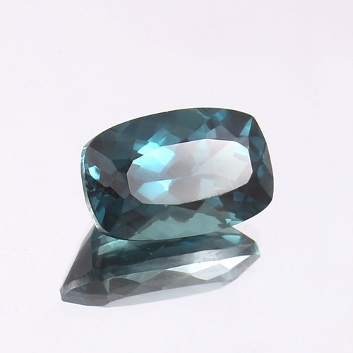 AAA Flawless Indicolite Blue Green Tourmaline Cushion Cut Stone Tourmaline 6.30C - Picture 3 of 4
