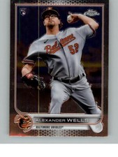 2022 Topps Chrome Alexander Wells 49 RC Baltimore Orioles