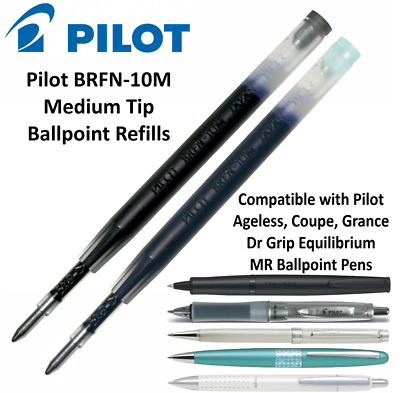 Pilot BRFN-10M Ballpoint Pen Refill - Assorted Colours and Pack