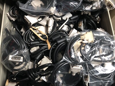 Lot of 20 x DVI-D to DVI-D Male to Male DVI 6 Ft Cables for Monitor PC LCD TV