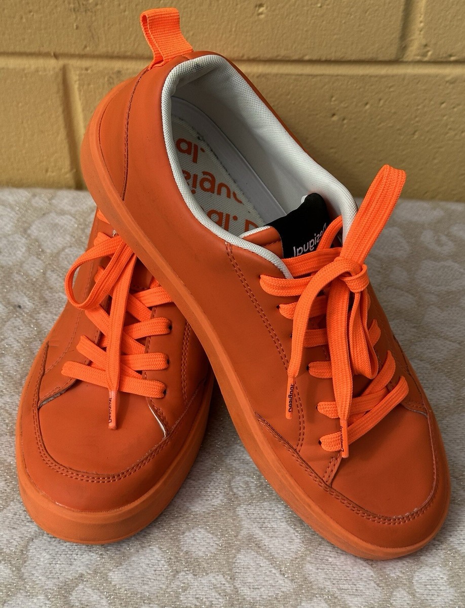 DESIGUAL Neon Orange NARANJA Women's Size US Size Low Top