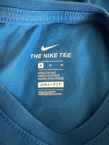 The Nike Tee Youth Boys Elite Graphic T-Shirt Size M Blue White Crew Neck - Picture 8 of 10