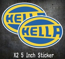 2x Hella Decal Sticker Jdm Fog Lights Lighting Driving Vehicle Car Window Racing