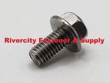 (10) M5-0.8x10 Hex Flange Bolts M5x.8 x 10mm Screws Stainless Steel M5x0.8 x 10