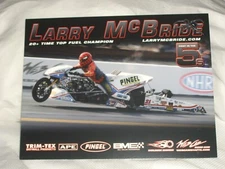 2024 LARRY McBRIDE PINGEL TOP FUEL MOTORCYCLE NHRA POSTCARD