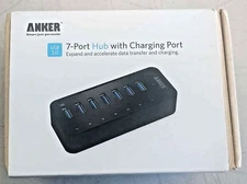 🔥🔥 Brand New ANKER 7-Port Hub with Charging Port USB 3.0