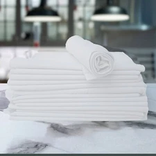 New White T-Shirt knit Rags 20x20" | Bulk Knit Wipes – Exact Cut Cleaning Cloth