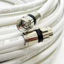 200ft PERFECT VISION 3GHZ SOLID COPPER 75 Ohm COAXIAL RG6 DIRECTV APPROVED CABLE