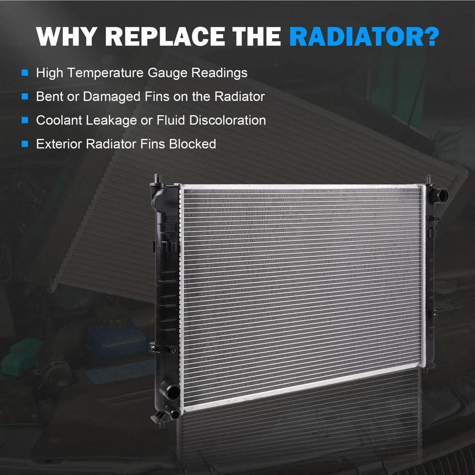 Radiador de aluminio para Mazda MPV 2002 2003 2004 2005 3,0 L rueda de motor de coche nuevo 2768 Foto 4 de 4