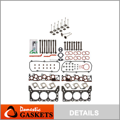 Head Gasket Set Intake Exhaust Valves Fit 96 Ford Windstar 3.8L