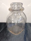 Vintage Page's Half Pint Clear Glass Milk Bottle