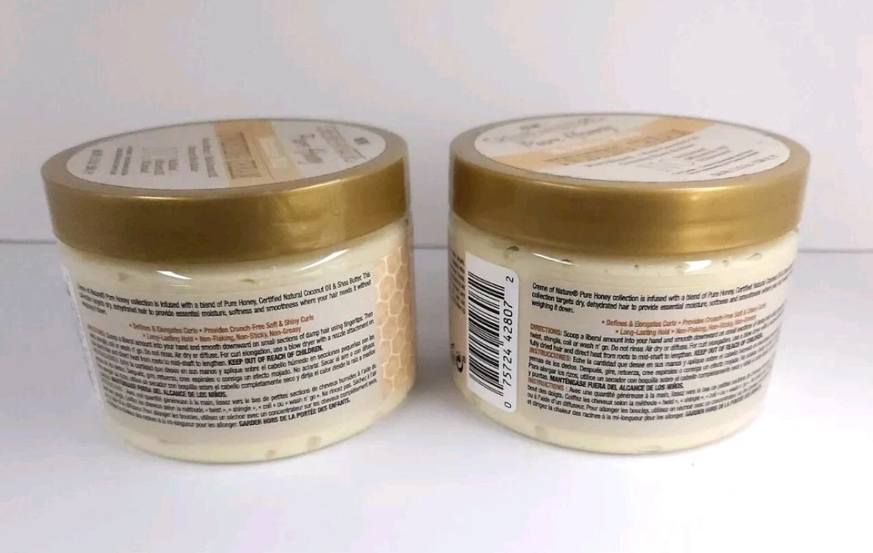 Creme of Nature Pure Honey Moisture Whip Twisting Cream 11,5 oz Set de 2 Foto 4 de 4