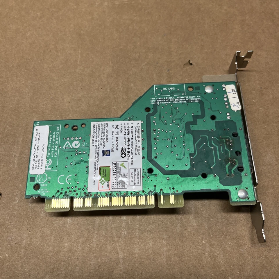 3Cp5699A 3Com Us Robotics Internal 56K V.90 Pci Data/Fax Win Modem - Image 3 of 4