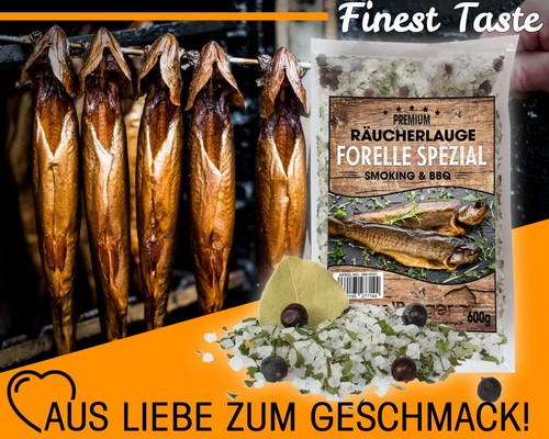 Angel Berger Räucherlauge Fisch  Räuchersalz Lake Forelle Spezial 600g - Bild 6 von 6