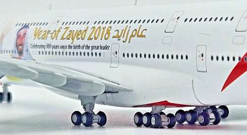 Emirats Arabes Airbus A380-800 Année Sheikh Zayed 2018 Gemini 1/400 Limox Gjuae - Photo 13 sur 13