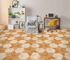 3D Wood Hexagon 3978 Floor WallPaper Murals Wall Print Decal AU Zoe