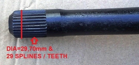 DATSUN NISSAN 620 MOD1972 78 ENG J15 备用后轴对 L R 二手 — 第 2/4 张图片