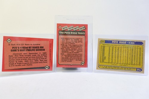 Topps Baseball PETE ROSE (3) CARDS - Picture 5 of 8