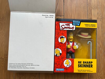 BNIB Playmates INTERACTIVE Actionfigur Simpsons-Serie Be Sharp Skinner WOS