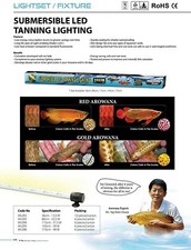 AQUA ZONIC AROWANA SUBMERSIBLE LED TANNING LIGHT 173 CM 48 W