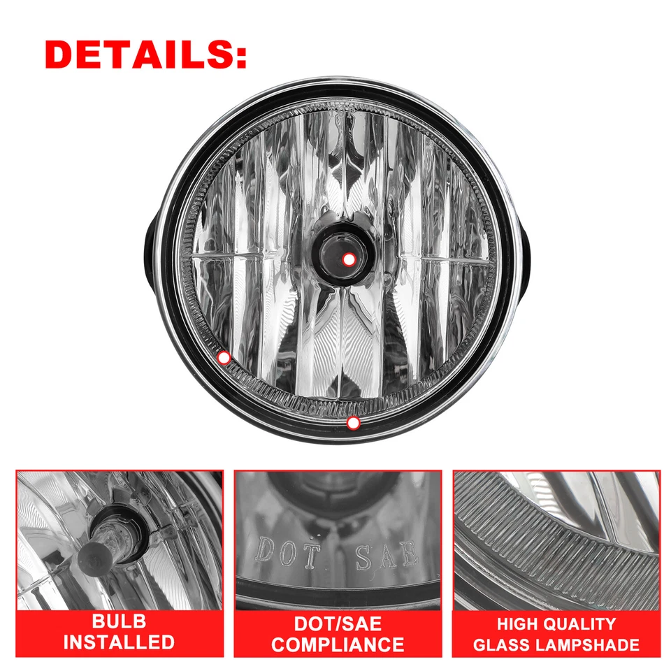 For 2007-2014 Ford Expedition/ 2008-2011 Ford Ranger Bumper Driving Fog Lights Foto 3 de 4