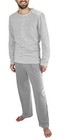 Tommy Bahama Men's Long Sleeve Top & Pant Pajama Set Grey