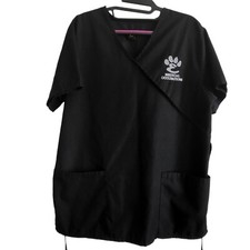 Natural Uniforms Scrub Top Womens M Logo E Medical Occupations 