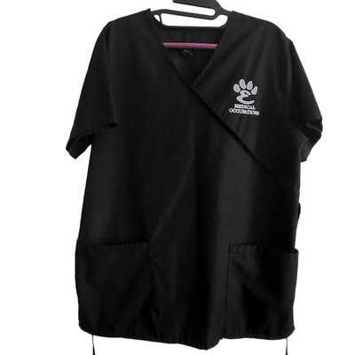 Natural Uniforms Scrub Top Logo *E Medical Occupations* Size M