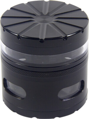 2.4'' 4 Layer Tobacco Crusher Hand Muller Smoke Herbal Grinder Side Perspective 
