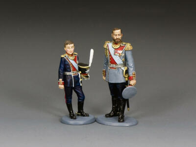 KING AND COUNTRY Royals TR003 Zar Nikolaus II. & Zarewitsch Alexei Druckguss Figur