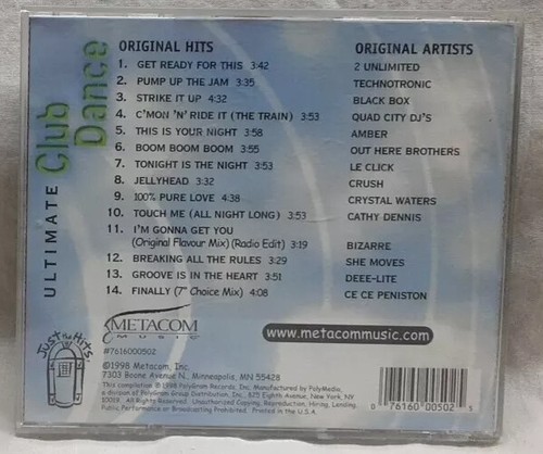 Ultimate Club Dance: CD, 1998, Metacom - Picture 2 of 5