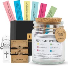 Bible Verse Jar, 5 Pcs Bible Study Church Christian Gifts For Women and Men,