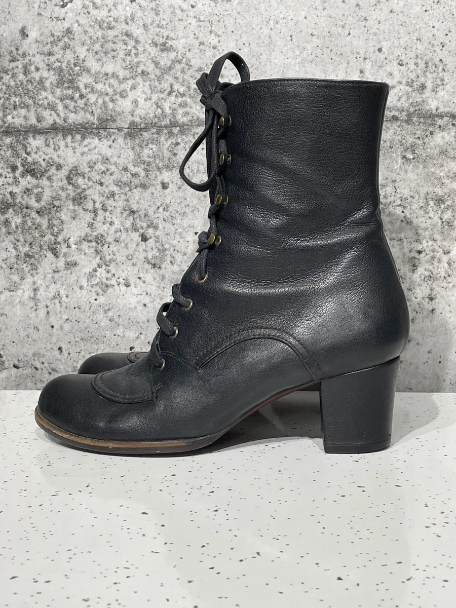 Chie mihara low sales heel lace up boots