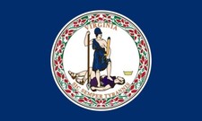 H&G Virginia State Flag 4’ x 6’ Nylon New in Polybag Model 2452091 USA Made