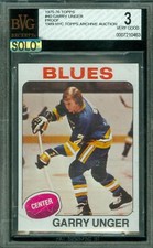 1975-76 TOPPS LOA # 40 GARY UNGER PROOF BGS 3 MAC SOLO FINEST GRADE * 463