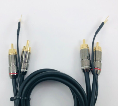High Fidelity geschirmtes Kabel, doppelter Cinchmasse Plattenspieler Verstärker