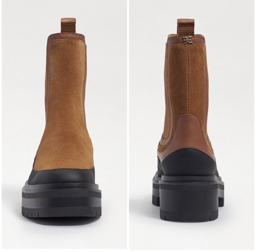 NWT Sam Edelman Lulia Lug Sole Chelsea Boots Size 6.5 | eBay