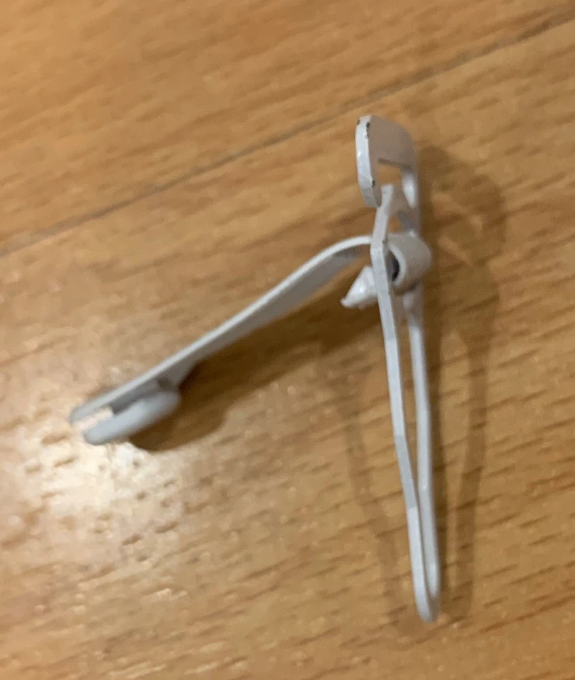 6 шт. белых металлических подвязочных зажимов застежка для белья с соединителем подвески 12 мм - Изображение 4 из 4