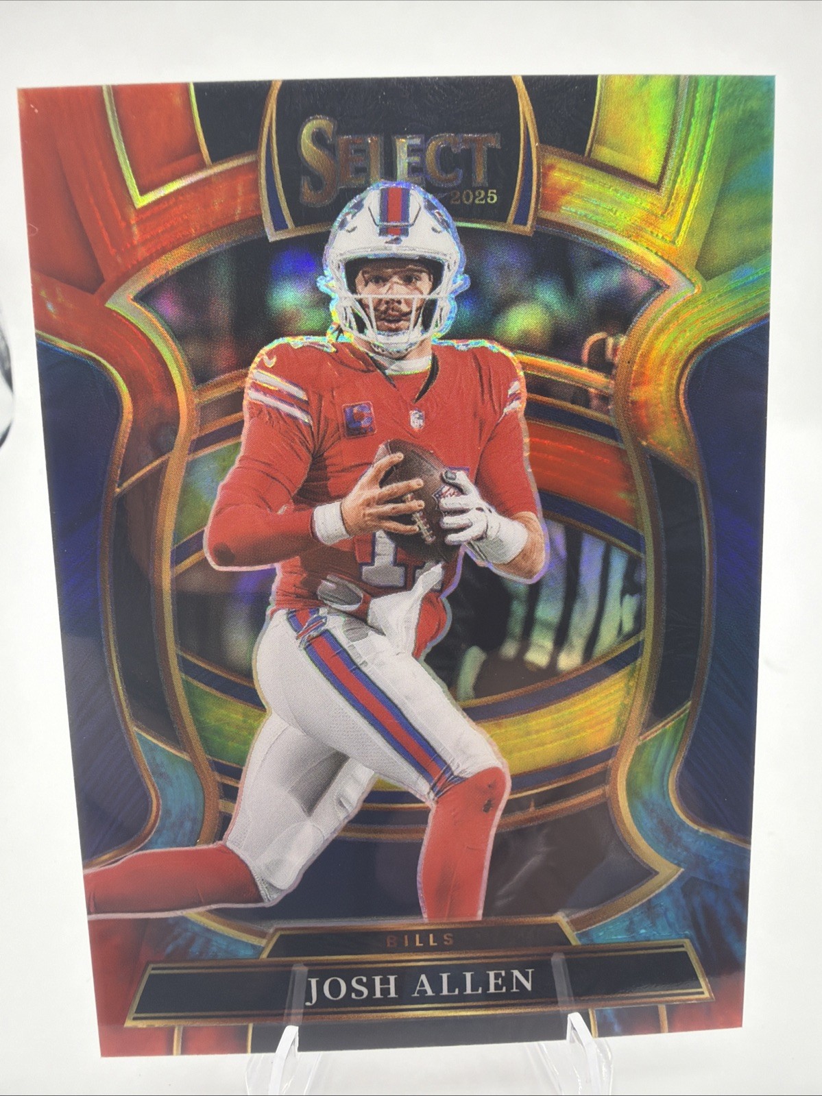 2025 Select Prizm Josh Allen #386 Tie Dye 22/25 Concourse Buffalo Bills