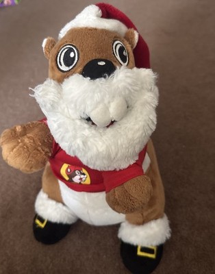 Bucees Buc-ees Santa Bucky Beaver Christmas Plush 12 Inches 