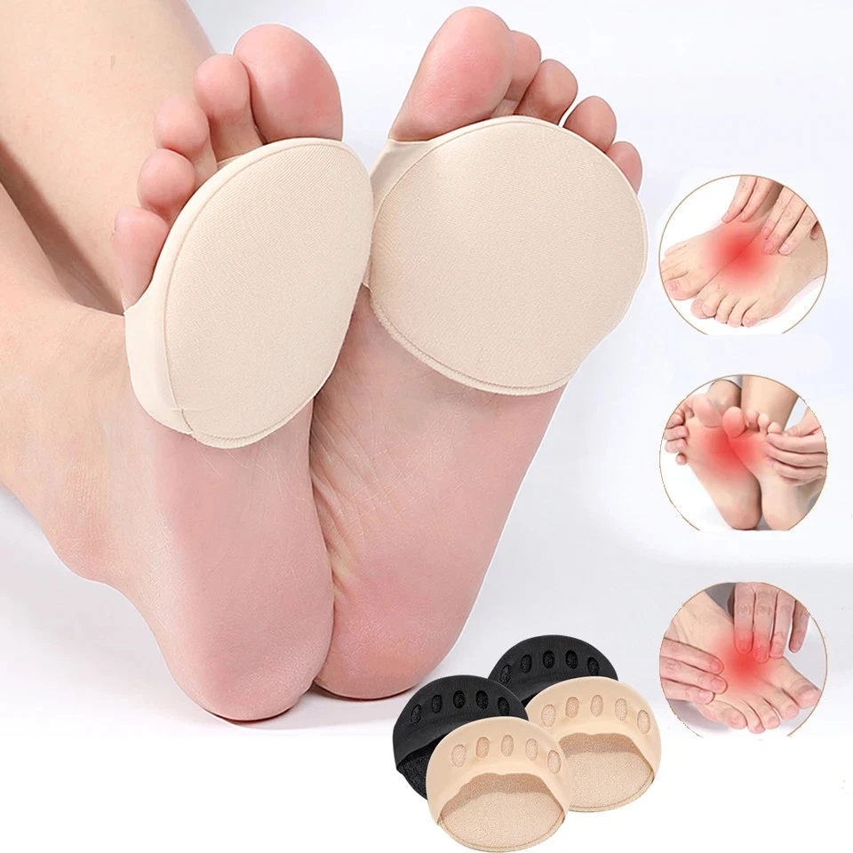 8 Pcs Toe Pads for High Heels Shock Absorbing Five Toe Forefoot Cushion Socks - Image 2 of 4