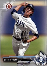 2017 Bowman Prospects Silver #BP84 Brent Honeywell /499 - BB