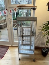 156cm Parrot Cage Metal Bird Cage MediumSmall Parrots With Rooftop Playground