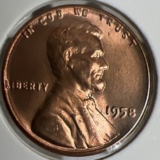 1958 Lincoln Wheat Bronze Small Cent Ddo Rd Error Uncirculated 1958 Lincoln Wheat Bronze Small Cent Ddo Rd Error Uncirculated