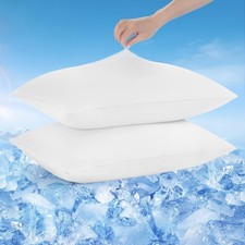 Cooling Pillow Cases, 2 Pack Arc-Chill Q-max 0.5 Cool King Size Summer Pillow...